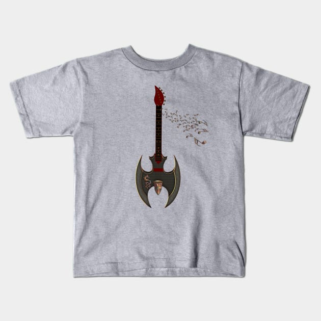 Awesome fantasy guitar, steampunk Kids T-Shirt by Nicky2342